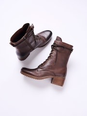 Celtic & Co. Block Heel Derby Brown Boots - Image 5 of 7