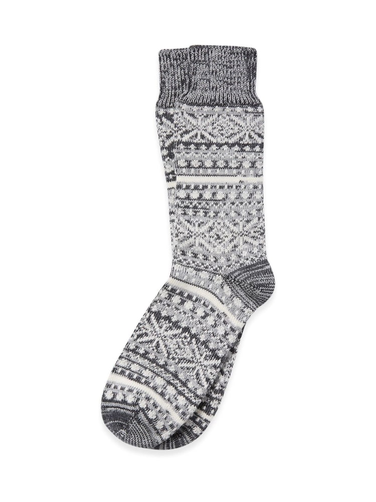 Celtic & Co. Mens Merino Cotton Fair Isle Socks - Image 1 of 2