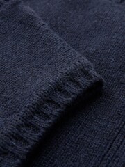 Celtic & Co. Blue Lambswool Quarter Zip Sleeveless Top - Image 8 of 9