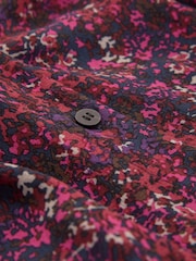 Celtic & Co. Red Printed Cowl Neck Top - Image 3 of 5