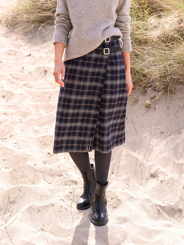Синий - Celtic & Co. Midi Celt Kilt Skirt - Изображение 1 из 4