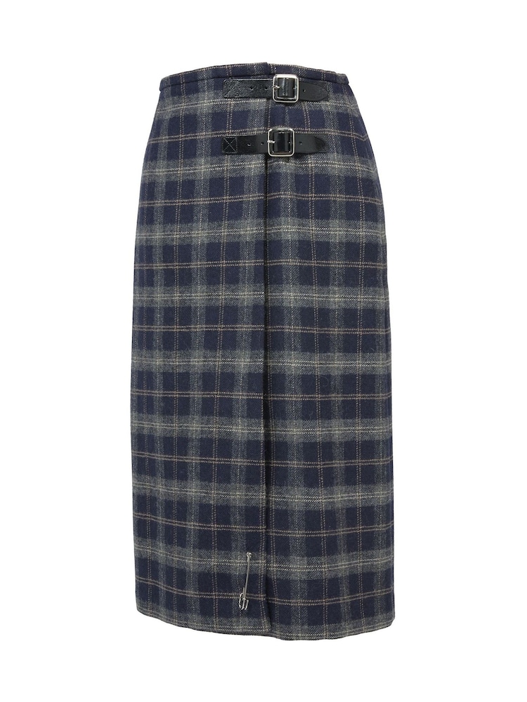 Синий - Celtic & Co. Midi Celt Kilt Skirt - Изображение 2 из 4