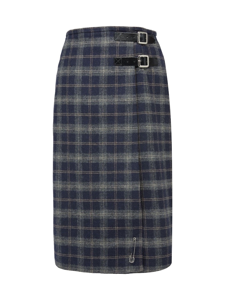 Синий - Celtic & Co. Midi Celt Kilt Skirt - Изображение 4 из 4