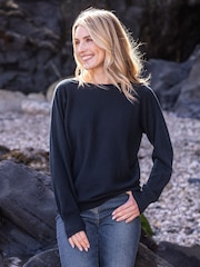 Celtic & Co. Blue Geelong Slash Neck Jumper - Image 1 of 1