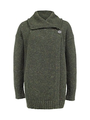 Celtic & Co.. zelena Donegal Drape ovratnik Coatigan - Slika 3 iz 8