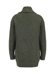 Celtic & Co.. zelena Donegal Drape ovratnik Coatigan - Slika 4 iz 8