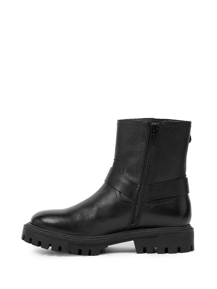 Celtic & Co. Biker Ankle Black Boots - Image 2 of 6