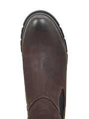 Celtic & Co. Chunky Tall Chelsea Brown Boots - Image 6 of 6
