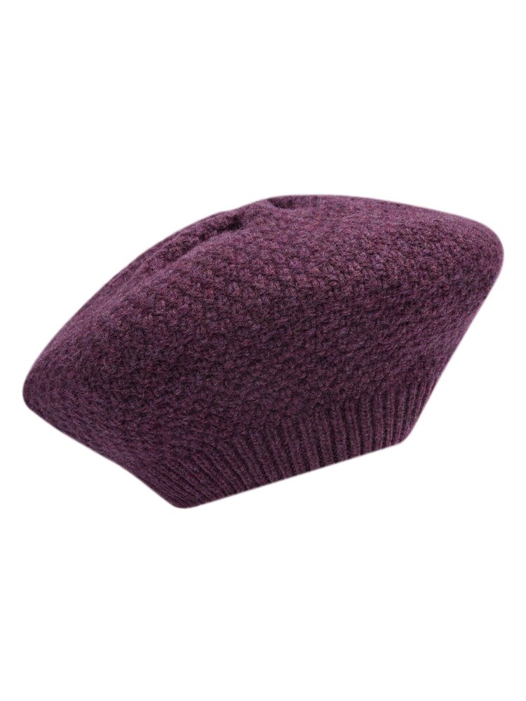 Celtic & Co. Burgundy Red Lambswool Moss Stitch Winter Hat - Image 2 of 5 Celtic & Co. Burgundy Red Lambswool Moss Stitch Winter Hat - Image 2 of 5