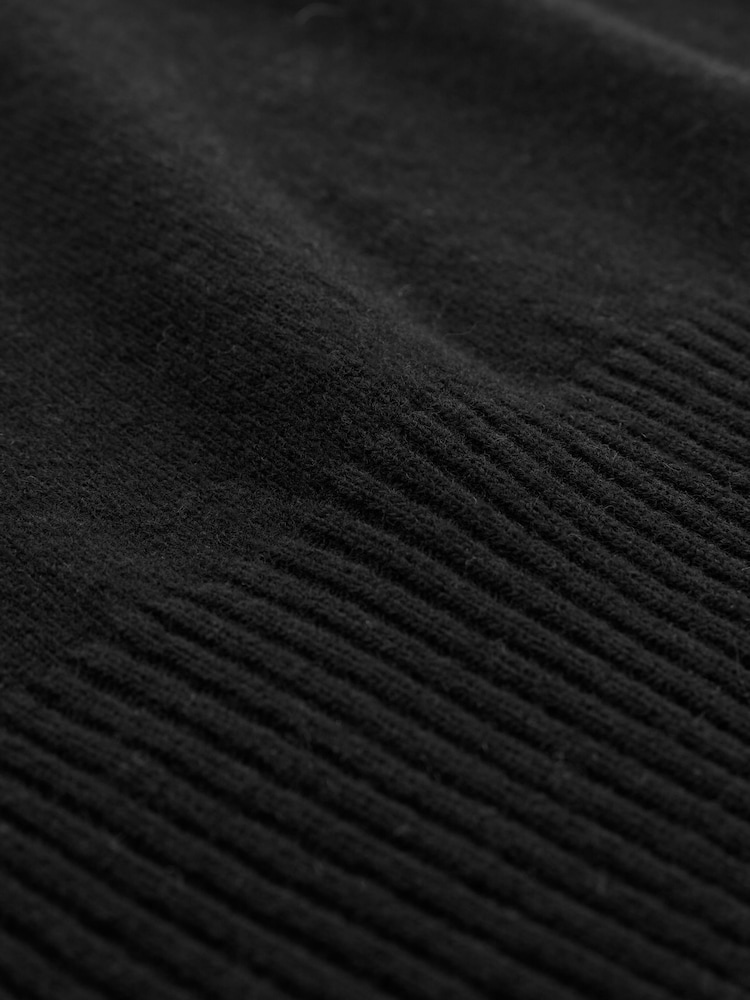 Celtic & Co. Geelong Roll Neck Knee Length Black Dress - Image 6 of 6