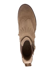 Celtic & Co. Brogue Strap Chelsea Brown Boots - Image 6 of 7