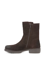 Celtic & Co. Essential Popper Ankle Brown Boots - Image 3 of 6