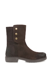 Celtic & Co. Essential Popper Ankle Brown Boots - Image 5 of 6