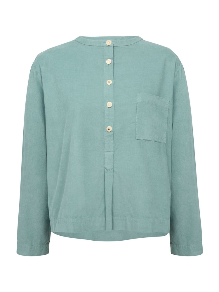 Celtic & Co. Baby Green Cord Henley 100% Cotton Top - Image 1 of 5