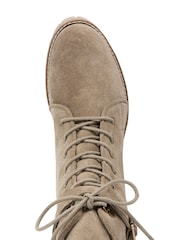Celtic & Co. Grey Block Heel Hiker Boots - Image 7 of 7