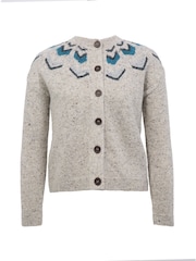 Celtic & Co. Natural Donegal FairIsle Pattern Cardigan - Image 2 of 6