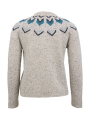 Celtic & Co. Natural Donegal FairIsle Pattern Cardigan - Image 3 of 6
