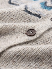 Celtic & Co. Natural Donegal FairIsle Pattern Cardigan - Image 5 of 6