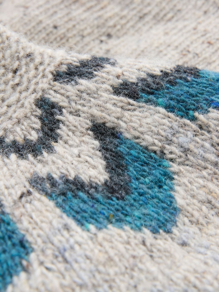 Celtic & Co. Natural Donegal FairIsle Pattern Cardigan - Image 6 of 6