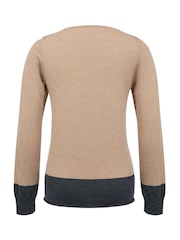 Celtic & Co. Natural Merino Fine Knit Boat Neck Jumper - Image 4 of 6