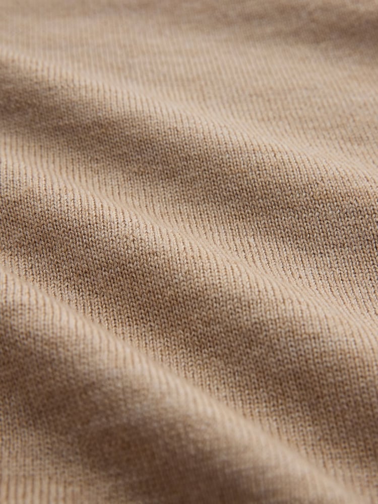 Celtic & Co. Natural Merino Fine Knit Boat Neck Jumper - Image 6 of 6