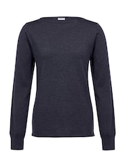 Celtic & Co. Green Merino Fine Knit Boat Jumper - Image 2 of 5