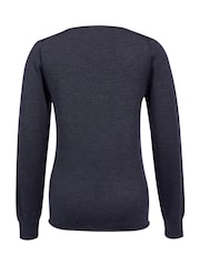 Celtic & Co. Green Merino Fine Knit Boat Jumper - Image 3 of 5