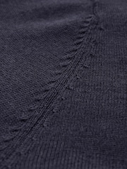 Celtic & Co. Blue Merino Fine Knit Boat Jumper - Image 8 of 8
