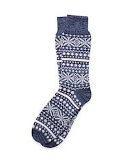 Celtic & Co. Mens Merino Cotton Pattern Socks - Image 1 of 3