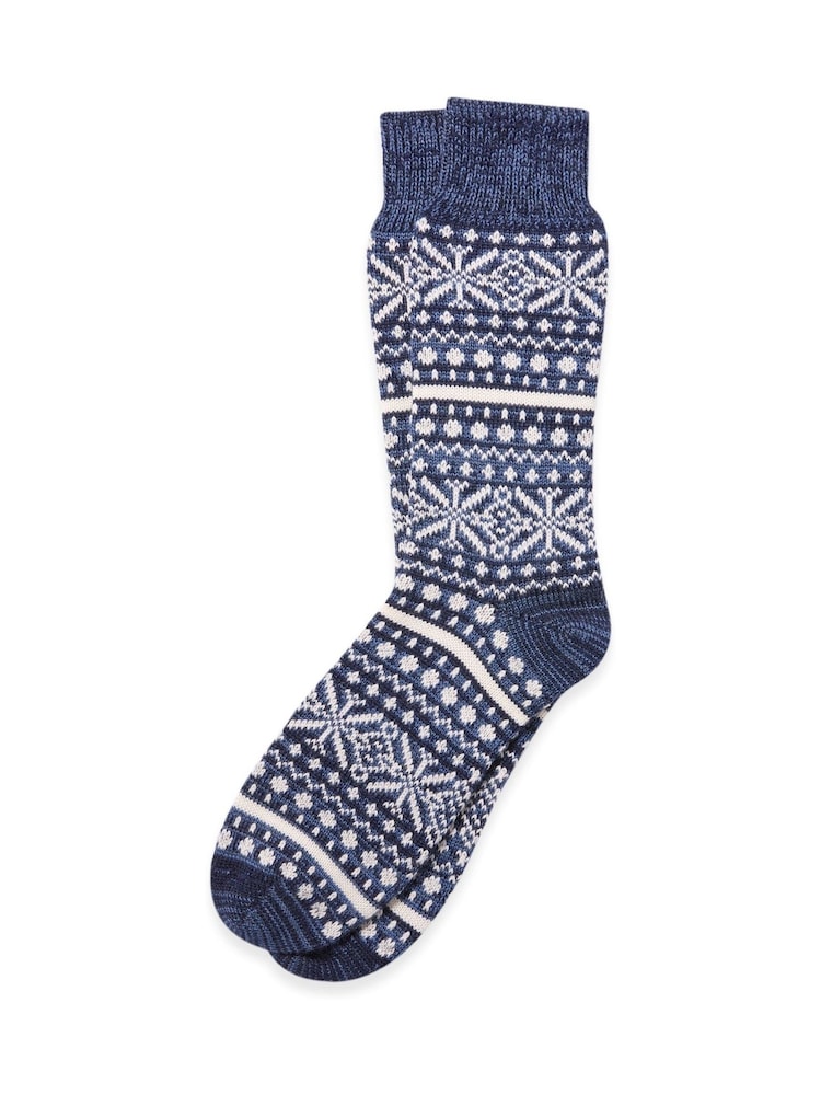Celtic & Co. Mens Merino Cotton Pattern Socks - Image 1 of 3