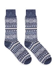Celtic & Co. Mens Merino Cotton Pattern Socks - Image 2 of 3