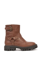 Celtic & Co. Biker Ankle Brown Boots - Image 2 of 7