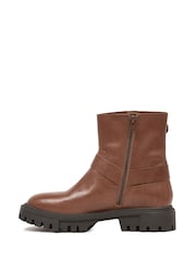 Celtic & Co. Biker Ankle Brown Boots - Image 3 of 7