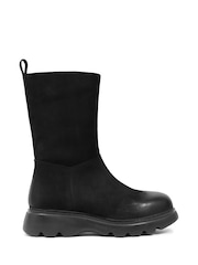 Celtic & Co. Calf Length Chunky Black Boots - Image 3 of 8