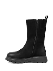 Celtic & Co. Calf Length Chunky Black Boots - Image 4 of 8
