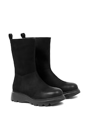 Celtic & Co. Calf Length Chunky Black Boots - Image 6 of 8