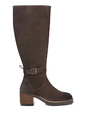 Celtic & Co. Strap Detail Block Heel Knee Brown Boots - Image 1 of 6