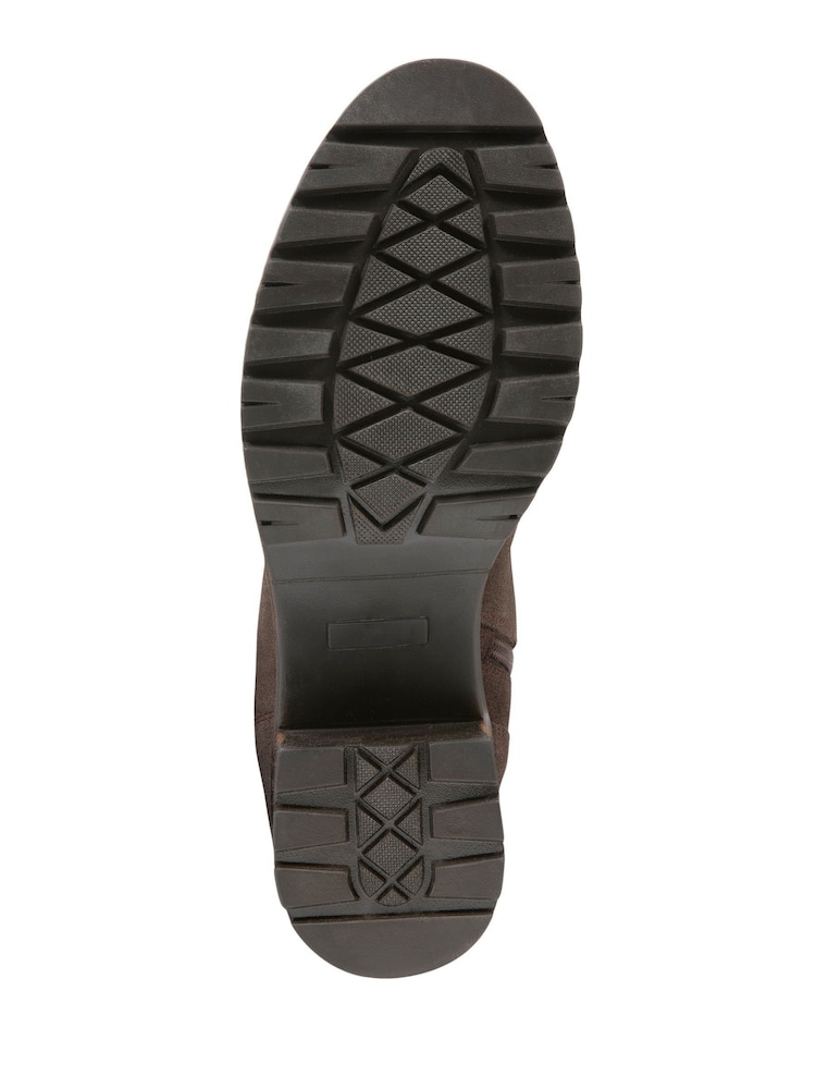 Celtic & Co. Strap Detail Block Heel Knee Brown Boots - Image 6 of 6