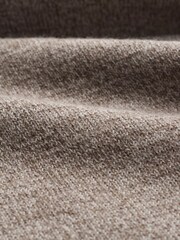 Celtic & Co. Merino Contrast Stripe Roll Neck Brown Jumper - Image 7 of 8
