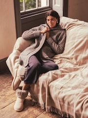 Celtic & Co. Grey Donegal Longline Coatigan - Image 2 of 7