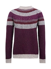Celtic & Co. Float Print Stitch Yoke Donegal Jumper - Image 2 of 6