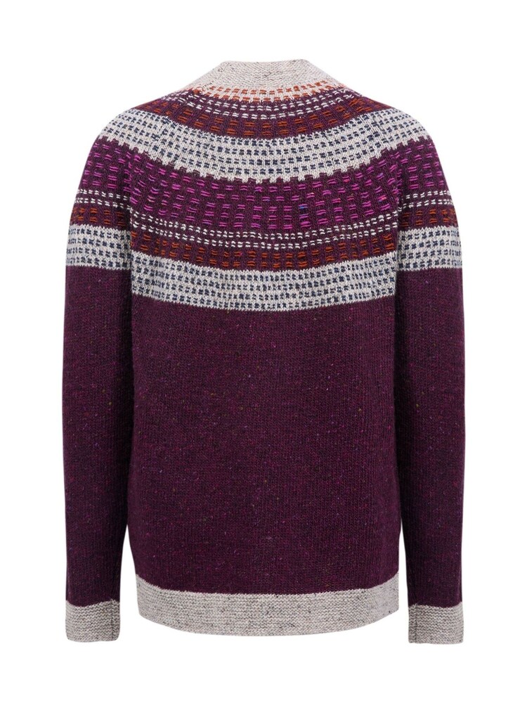 Celtic & Co. Float Print Stitch Yoke Donegal Jumper - Image 3 of 6