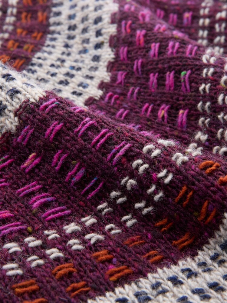 Celtic & Co. Float Print Stitch Yoke Donegal Jumper - Image 4 of 6