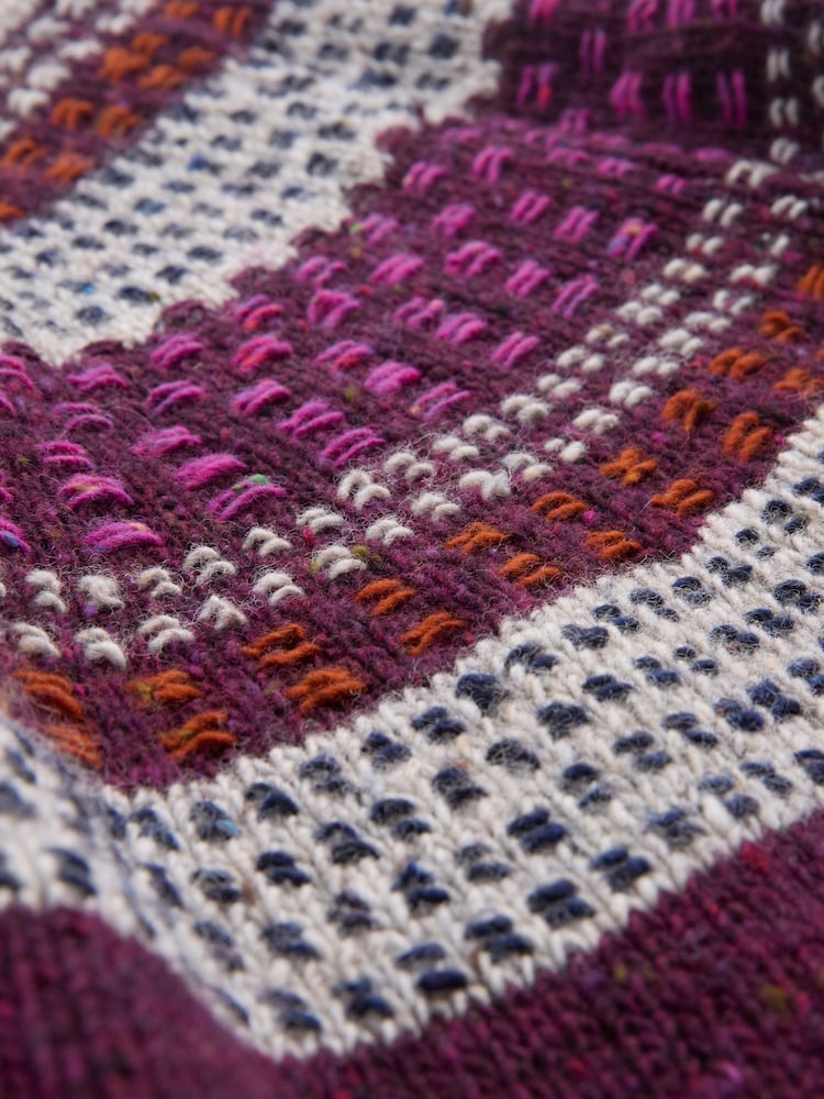 Celtic & Co. Float Print Stitch Yoke Donegal Jumper - Image 6 of 6