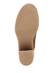 Celtic & Co. Crepe Block Heel Ankle Brown Boots - Image 7 of 8
