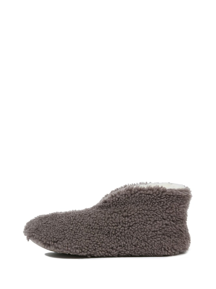 Celtic & Co. Teddy Soft Sole Bootee Brown Slippers - Image 2 of 6