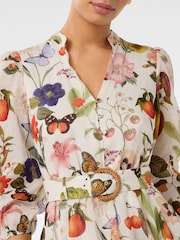 Forever New Cream Wesley Printed Skater Mini Dress - Image 3 of 5
