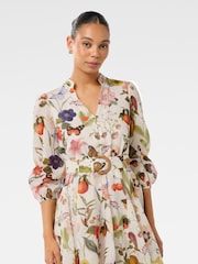 Forever New Cream Wesley Printed Skater Mini Dress - Image 4 of 5