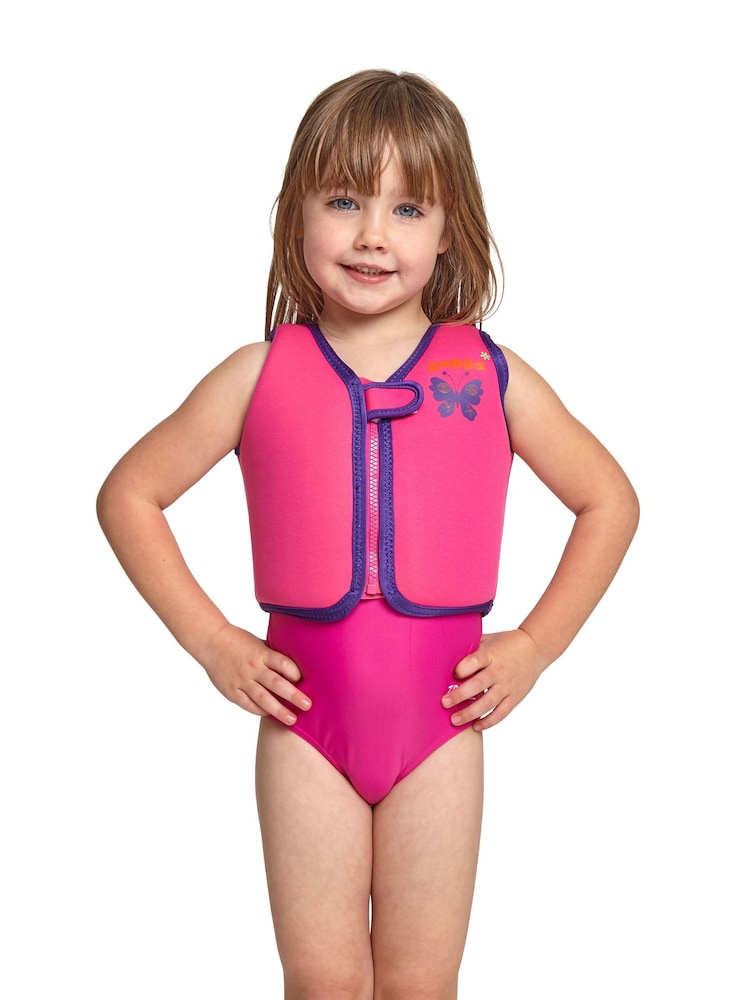 Zoggs Pink Swim Jacket Neoprene Buoyancy Vest - Image 1 of 5