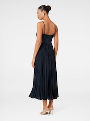 Forever New Blue Chloe Pleated Midi Dress - Image 2 of 4
